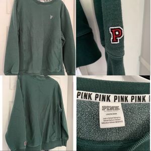 PINK Victoria’s Secret Green Sweatshirt